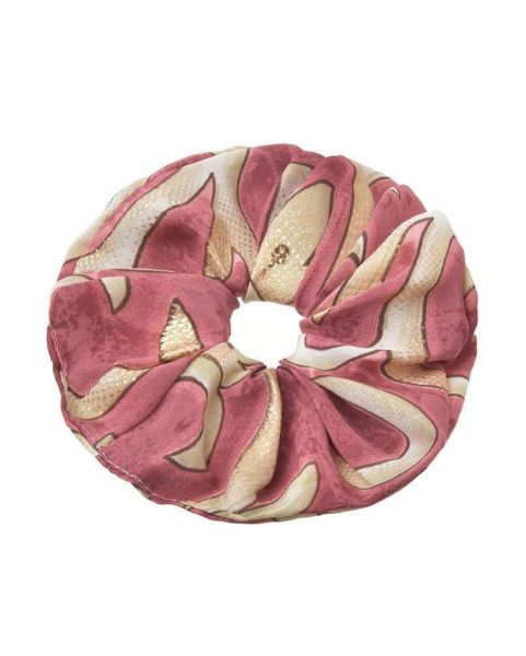 Εικόνα της Ble Resort Collection Scrunchie Σάπιο Μήλο/Μπεζ.