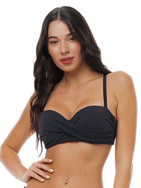 Εικόνα της Bluepoint Μπικινι Τοπ Strapless Bikini Top Cup D Μαύρο 26066017D-02
