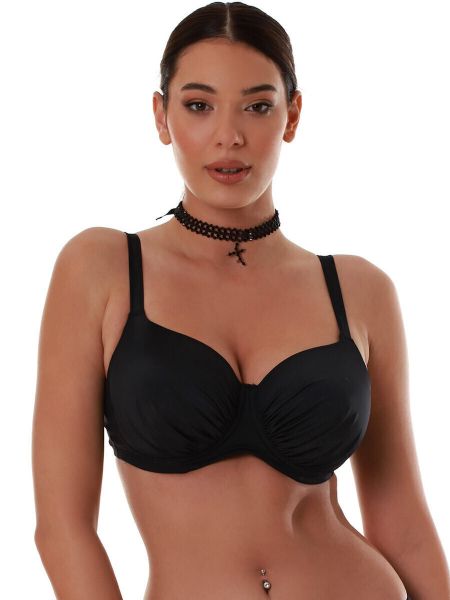 Εικόνα της Bluepoint Bikini Σουτιέν με Ενίσχυση Cup F Μαύρο 26066099-02