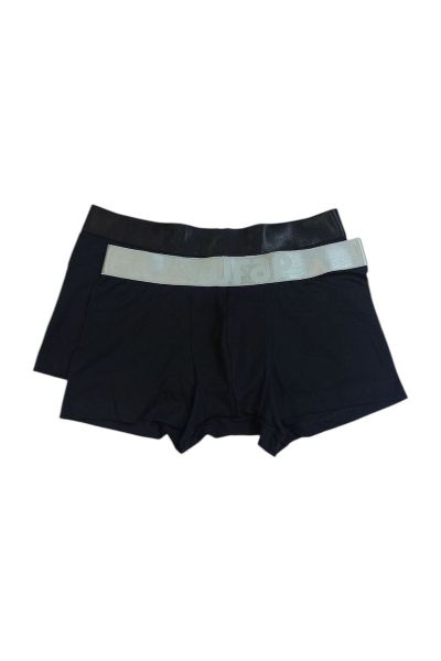 Εικόνα της 2Pack Wrap Boxer Μαύρα Grey/Black Λάστιχα.