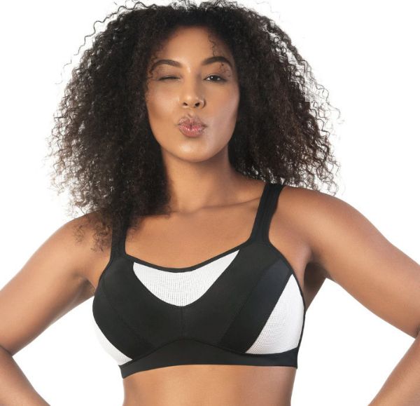 Εικόνα της Parfait Dynamic Mid-High Impact Sports Bra - BLACK.