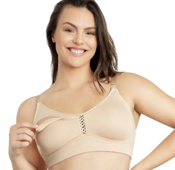 Εικόνα της Parfait Erika Seamless Wire-Free Nursing Bra Μπεζ.