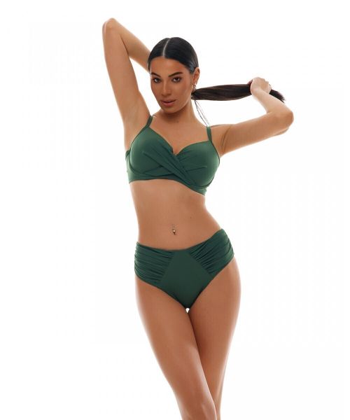 Εικόνα της Bluepoint Bikini Slip Ψηλόμεσο Πράσινο 26065095-26