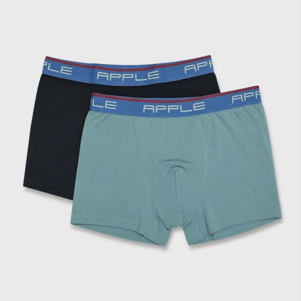 Εικόνα της 2Pack Apple Boxer Cotton Black, Sage, Blue.